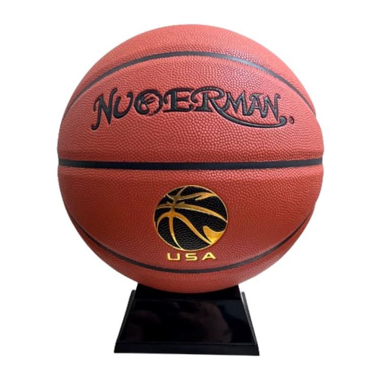 custom logo leather basketball